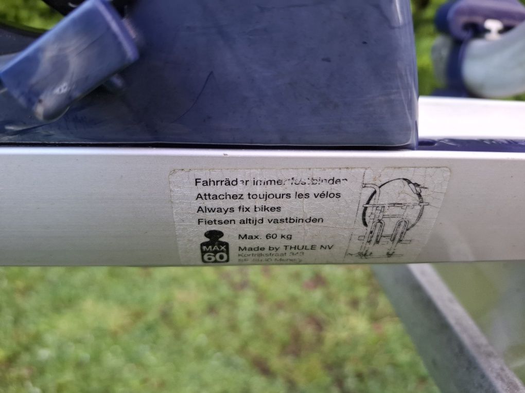 Bagażnik rowerowy Thule do przyczep/kamperów - 3 rowery