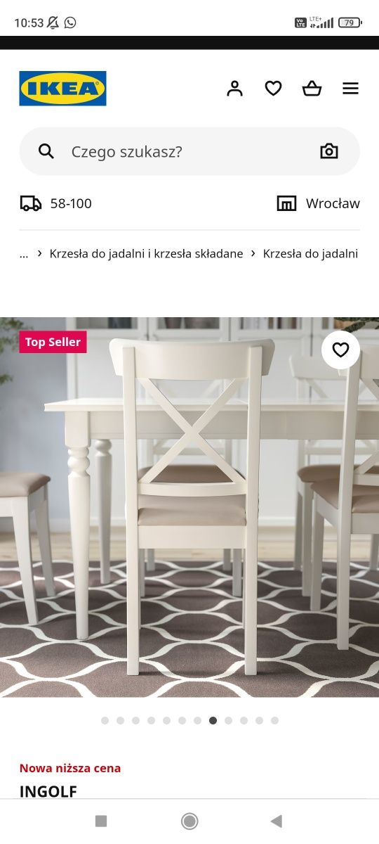 Krzesło ingolf ikea