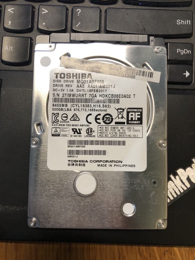 HDD Toshiba 500Gb