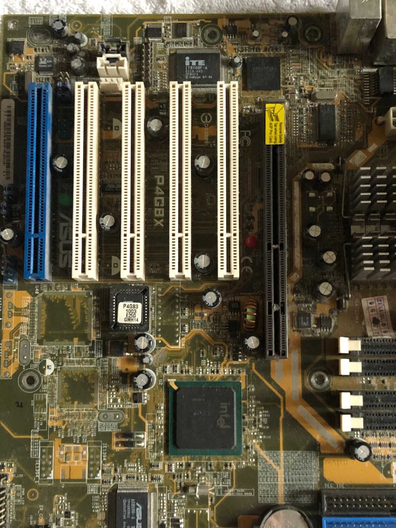 Материнская плата ASUS P4G8X + intel pentium 4