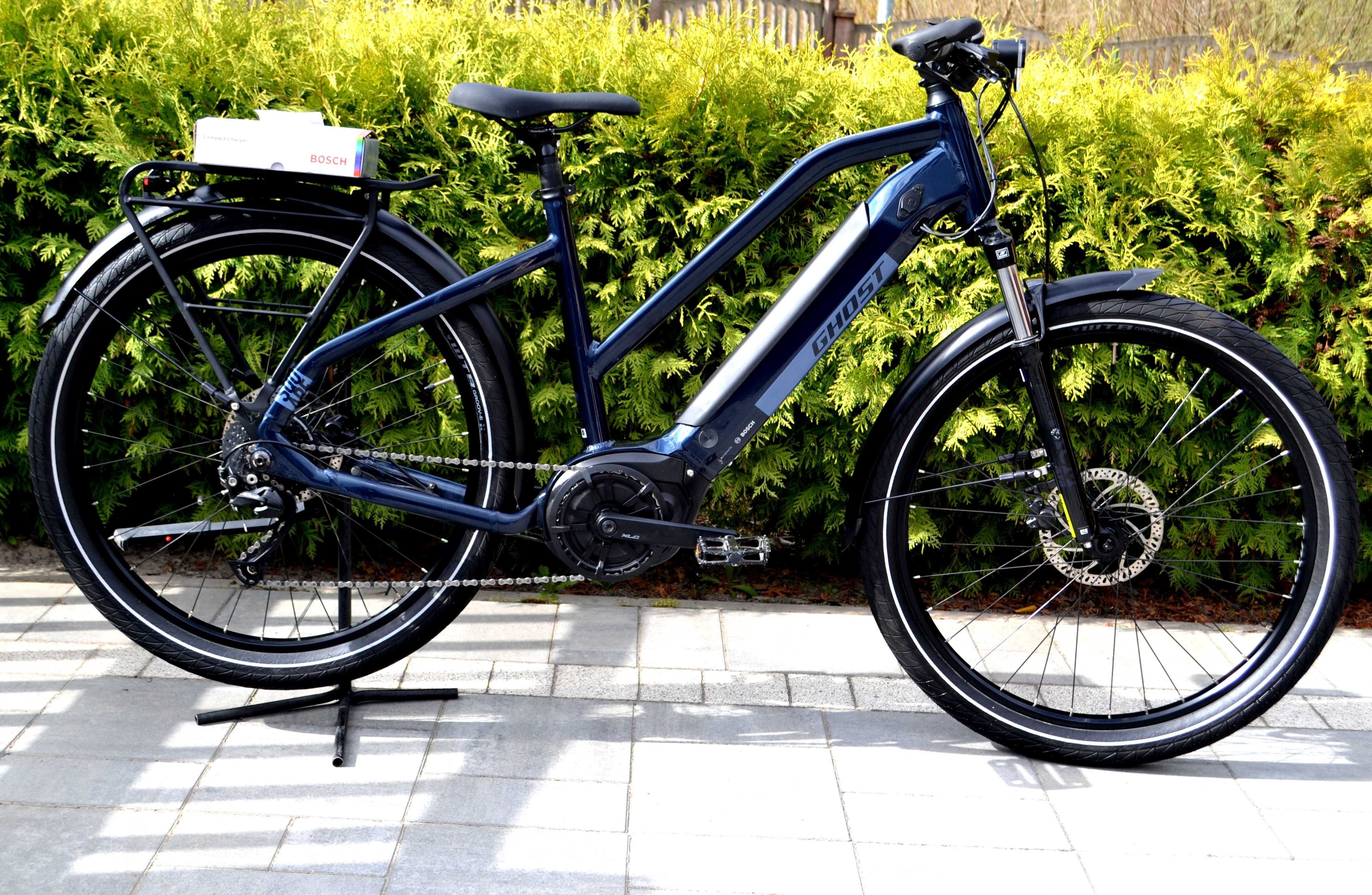 Rower elektryczny GHOST E-SQUARE TREKKING UNIVERSAL,609km,Idealny