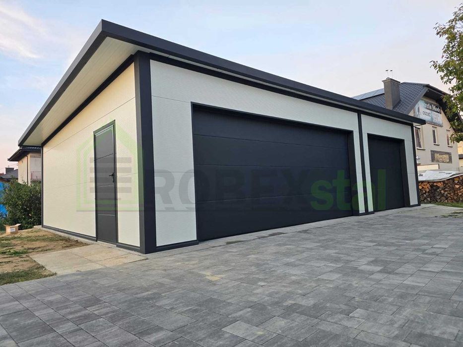 garaż ocieplany z płyty warstwowej PIR 6x5,80 do 35m2 na zgłoszenie