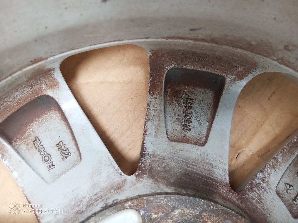 Felgi aluminiowe Mitsubishi Colt 6j r15 et46 śruby 4x114.3