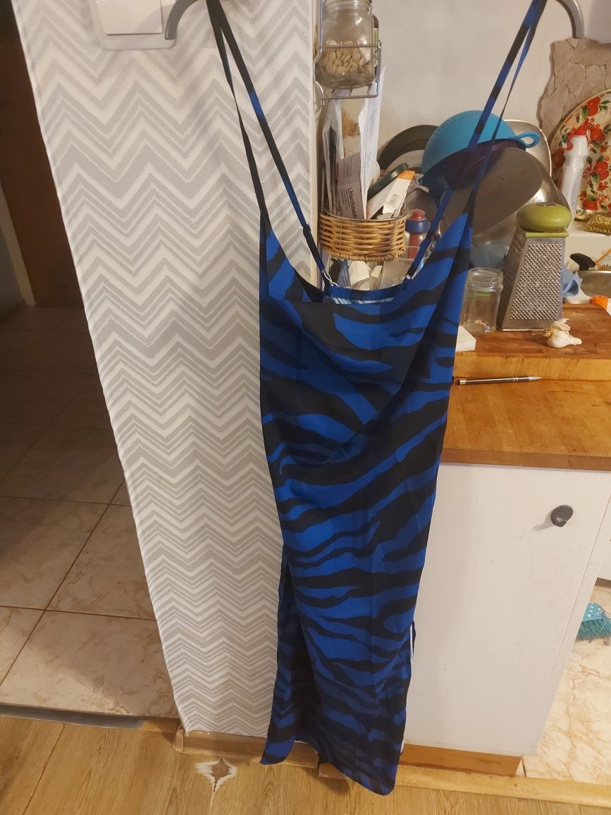 Sukienka damska midi zebra xl