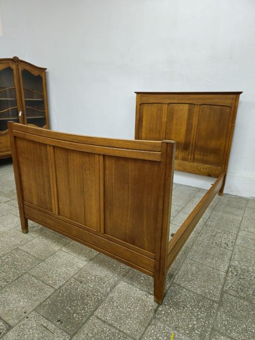 Stare Łóżko drewniane z Francji 1930r /