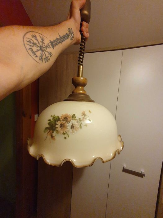 Antyczny stary zabytkowy żyrandol PRL