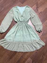Зелене літнє плаття коротке жіноче розмір s/m