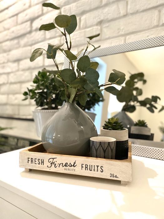 Wazon ceramiczny szary, nowy