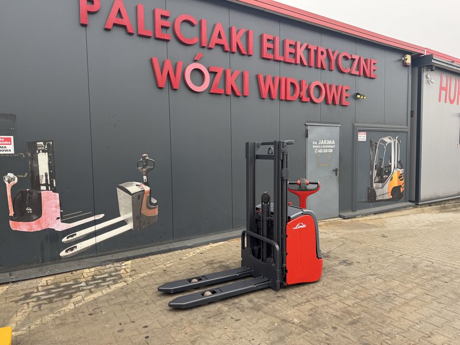 Paleciak elektryczny Linde L 14 wózek 1400 kg 250 cm sztaplarka