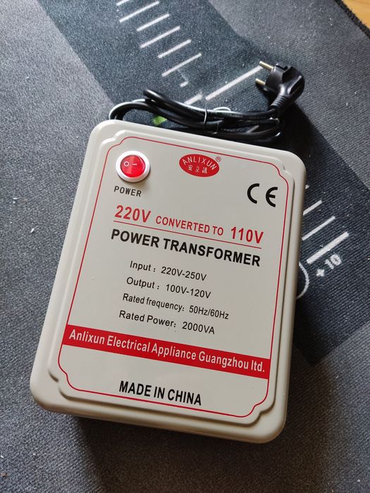 Transformator 230v- 100/120 v 2000wt