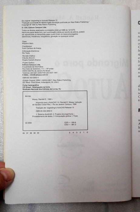 Livro Migrando para o AutoCAD 13