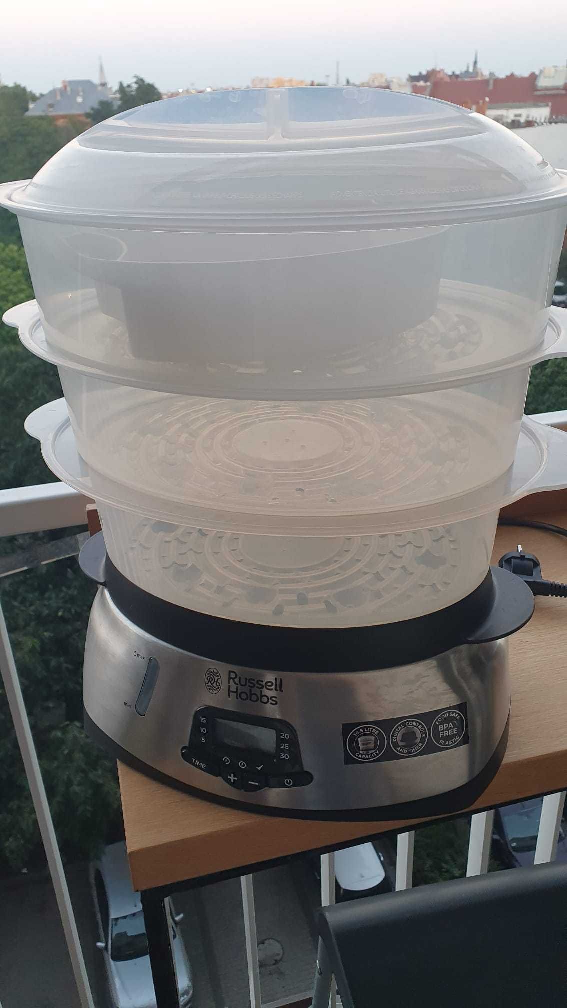 Parowar Russell Hobbs - 3 potrawy jednocześnie - Funkcja TURBO