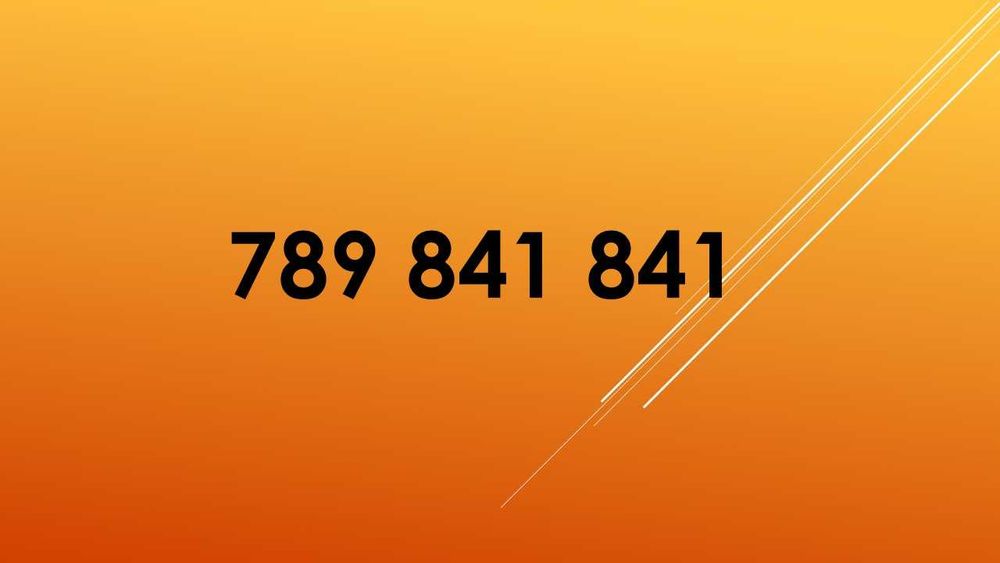 Złoty numer 789.841.841