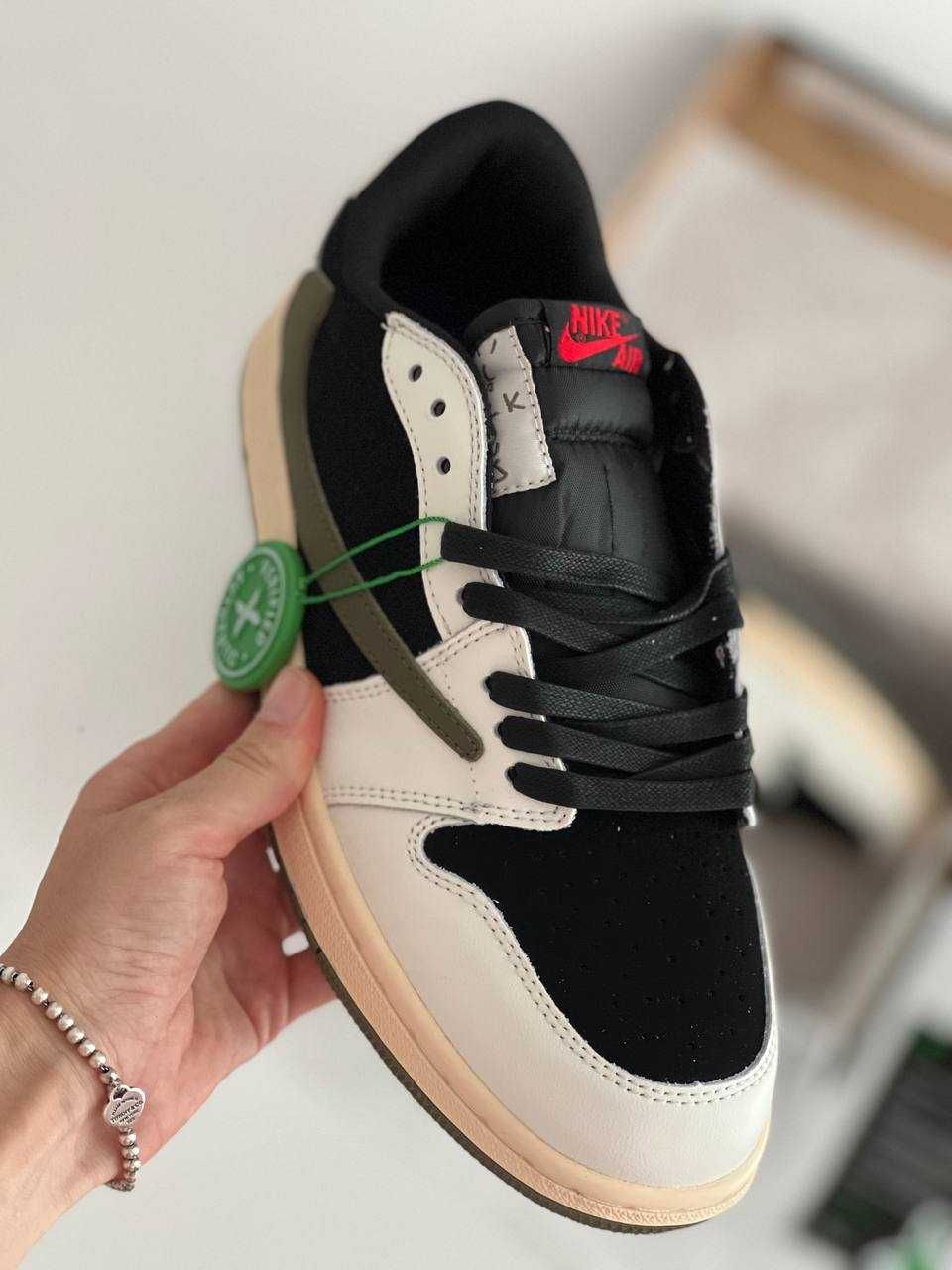 Мужские кроссовки Nike Air Jordan 1 x Travis Scott Low OG “Olive”
