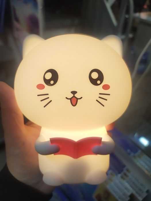Силиконовый ночник светильник игрушка!USB!Можно мять,ронять,,меняет цв