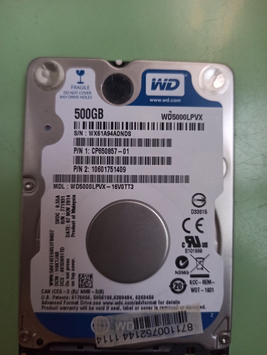 Жорсткий диск HDD SATA3 в асортименті 320gb, 500gb, 640gb