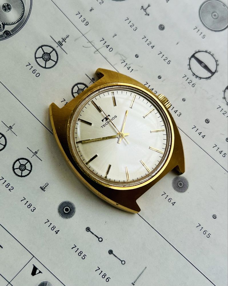 Zegarek mechaniczny  Technos  3487 ME-0558 swiss made
