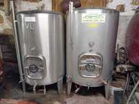 Cubas em inox para vinho 550L e 1000L