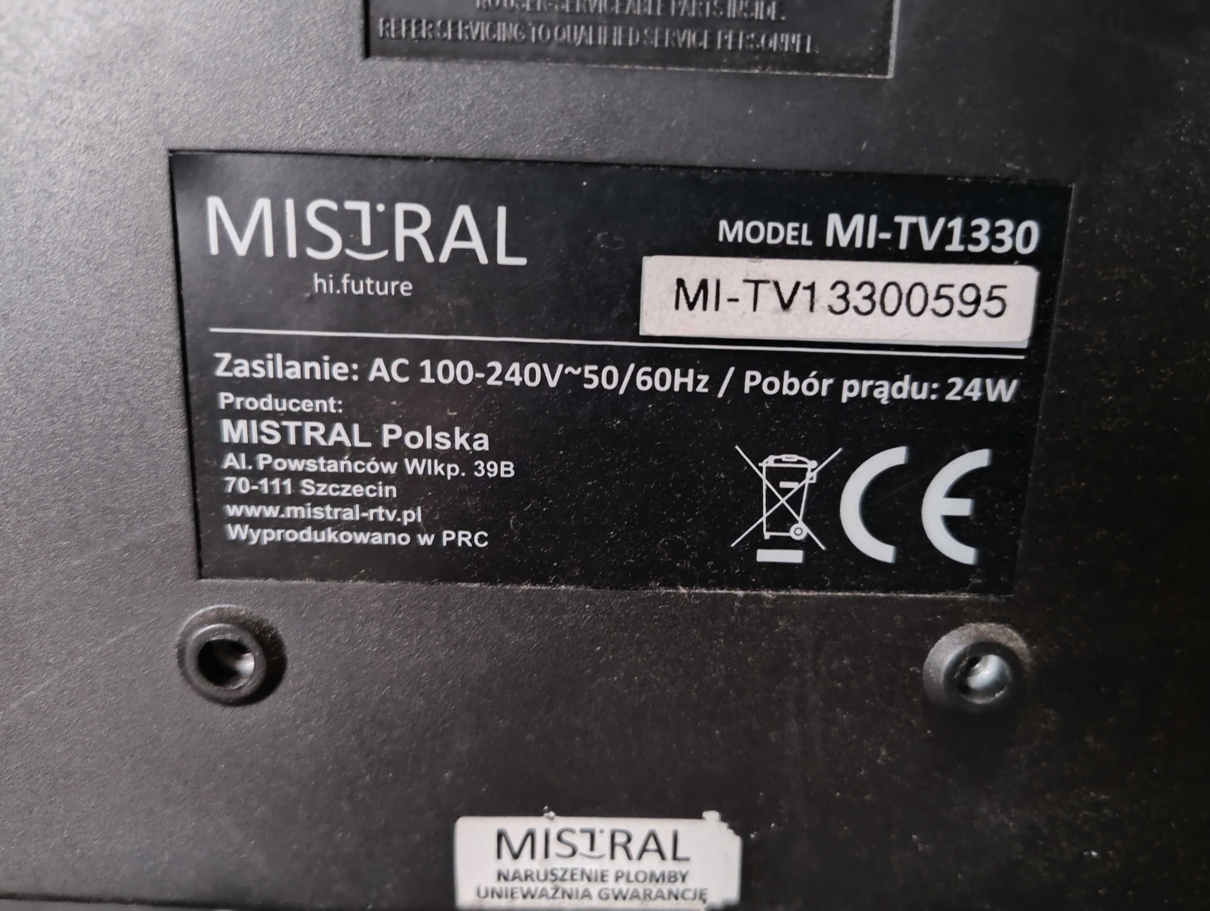 Telewizor Mistral model Mi-Tv1330