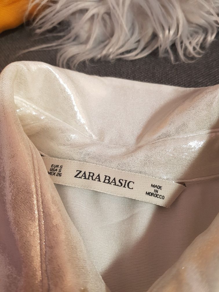 Nowa srebrna koszula Zara rozmiar S