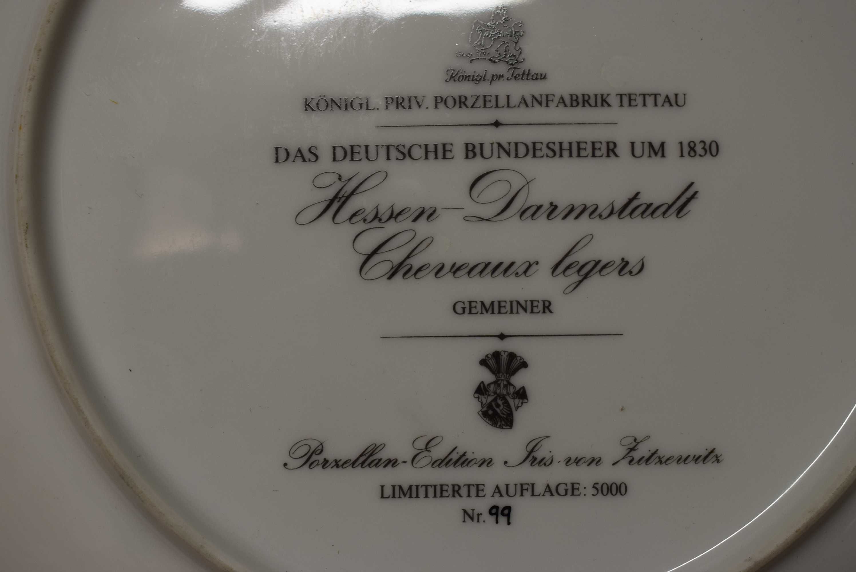 Talerz z królewskiej fabryki porcelany-Tettau