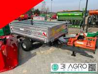 Przyczepka przyczepa 1.5t z kiprem mini traktor Kubota Iseki Yanmar