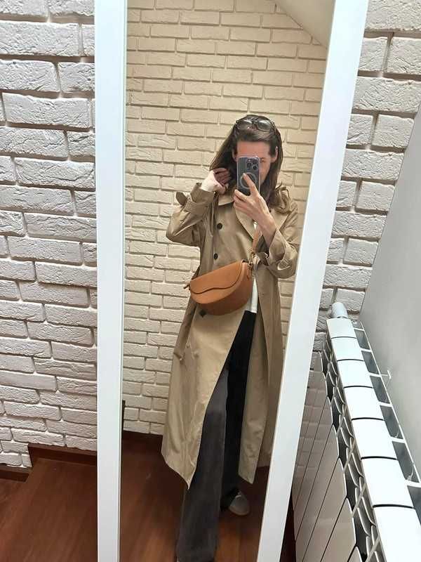 Christian Laurier Skórzana camel torebka listonoszka i na ramię
