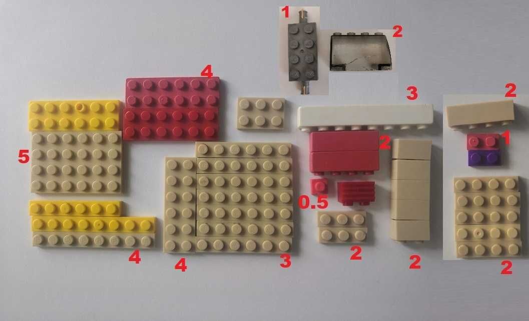 Лего колеса, пластины, скосы, брики, LEGO детали поштучно
