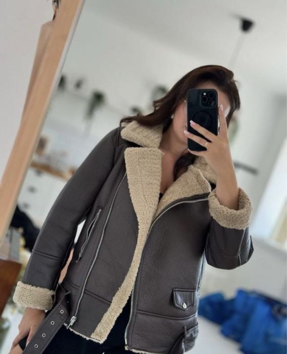 Дублянка жіноча тепла у стилі Зара(Zara)