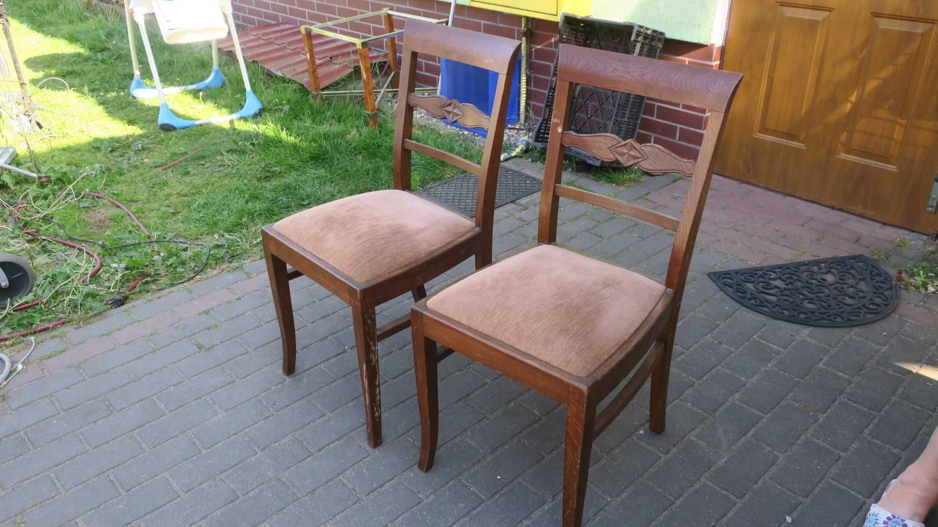 Krzesła sprężynowe 2 szt