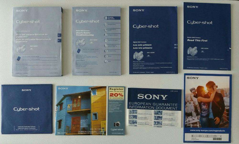 Sony Cyber-Shot DSC-H5 7,2Mp + extras na caixa