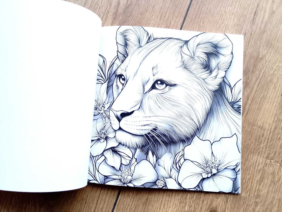 Animal Paradise, Colour Book, kolorowanki dla dzieci i dorosłych.