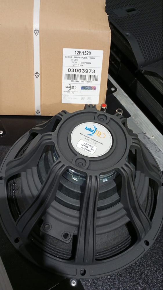 2 altifalantes novos Faital Pro 12FH520 12 polegadas