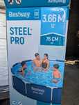 Stelaż i popa do basenu Bestway Steel Pro 3.66M / 76CM - NOWA