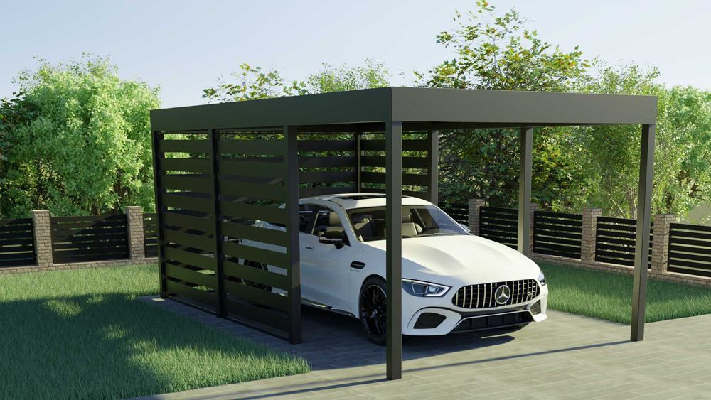 Wiata samochodowa, garażowa, carport, nowoczesna