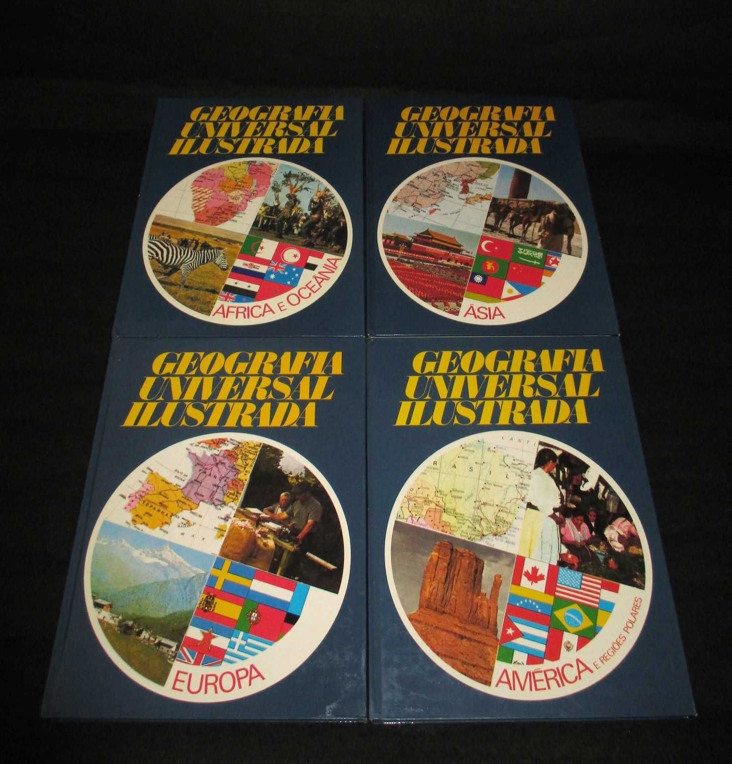 Livro​s Colecção Geografia Universal Ilustrada 4 Volumes