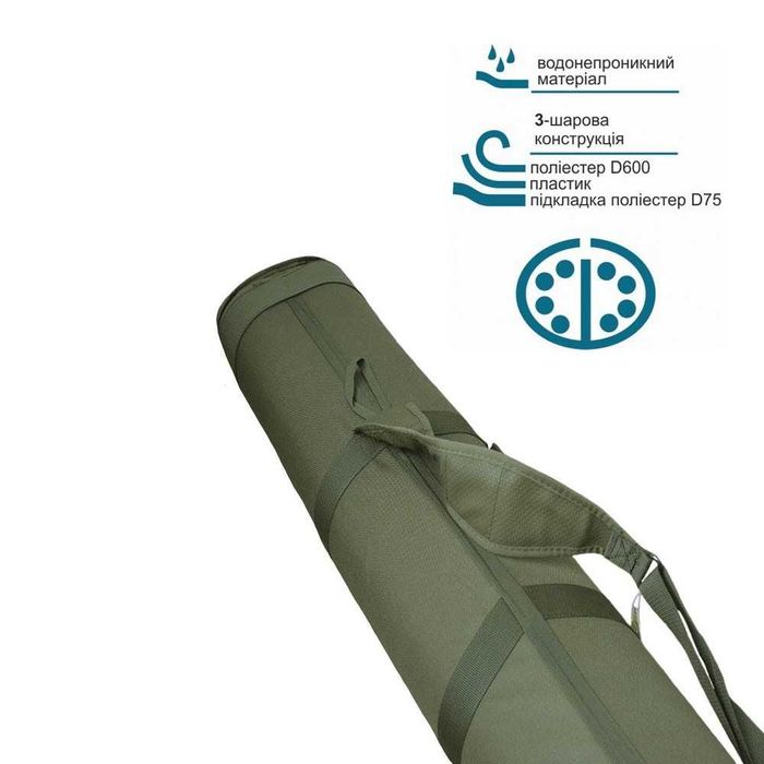 Жесткий чехол для удочек 140-210см чехол для спиннингов и удилищ