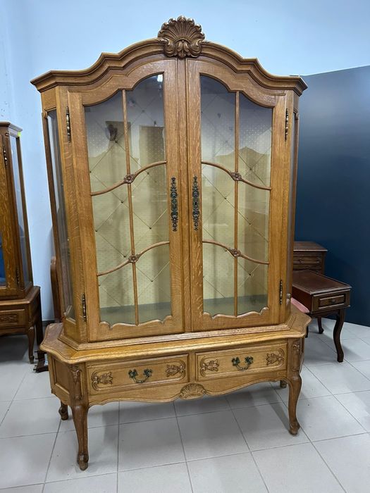 Francuski zestaw – komoda + witryna w stylu Ludwikowskim.