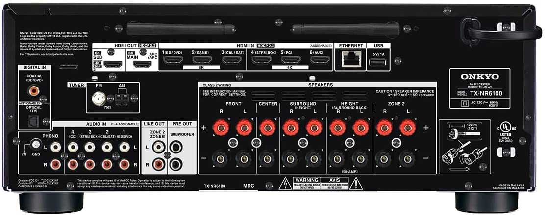 Onkyo TX-SR3100 (TX-NR5100/NR696/TX-NR6100/TX-NR7100/TX-RZ70) Black