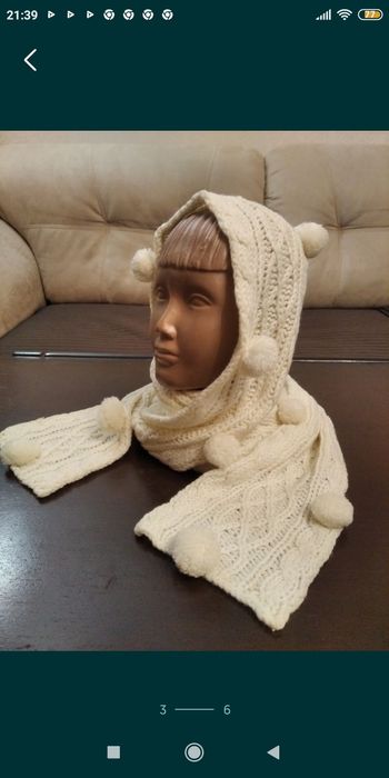 БЕЛЫЙ вязаный комплект