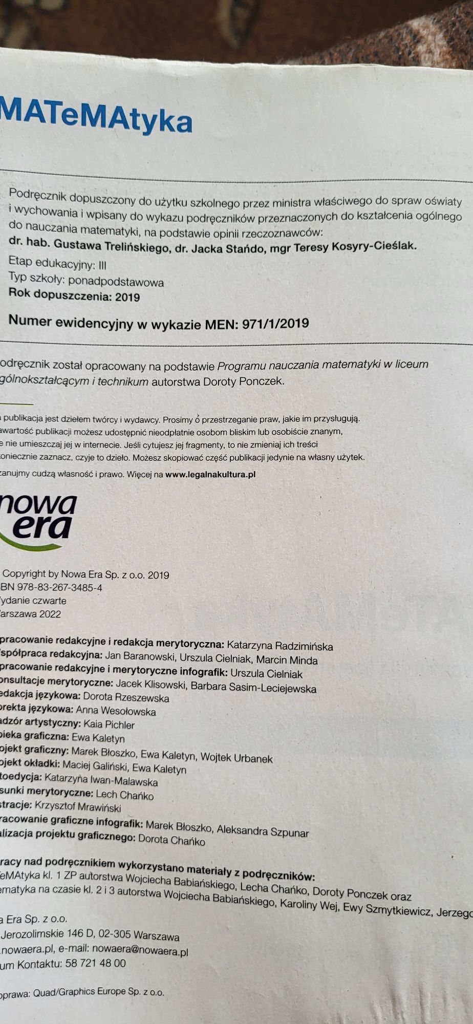Matematyka 1 nowa era
