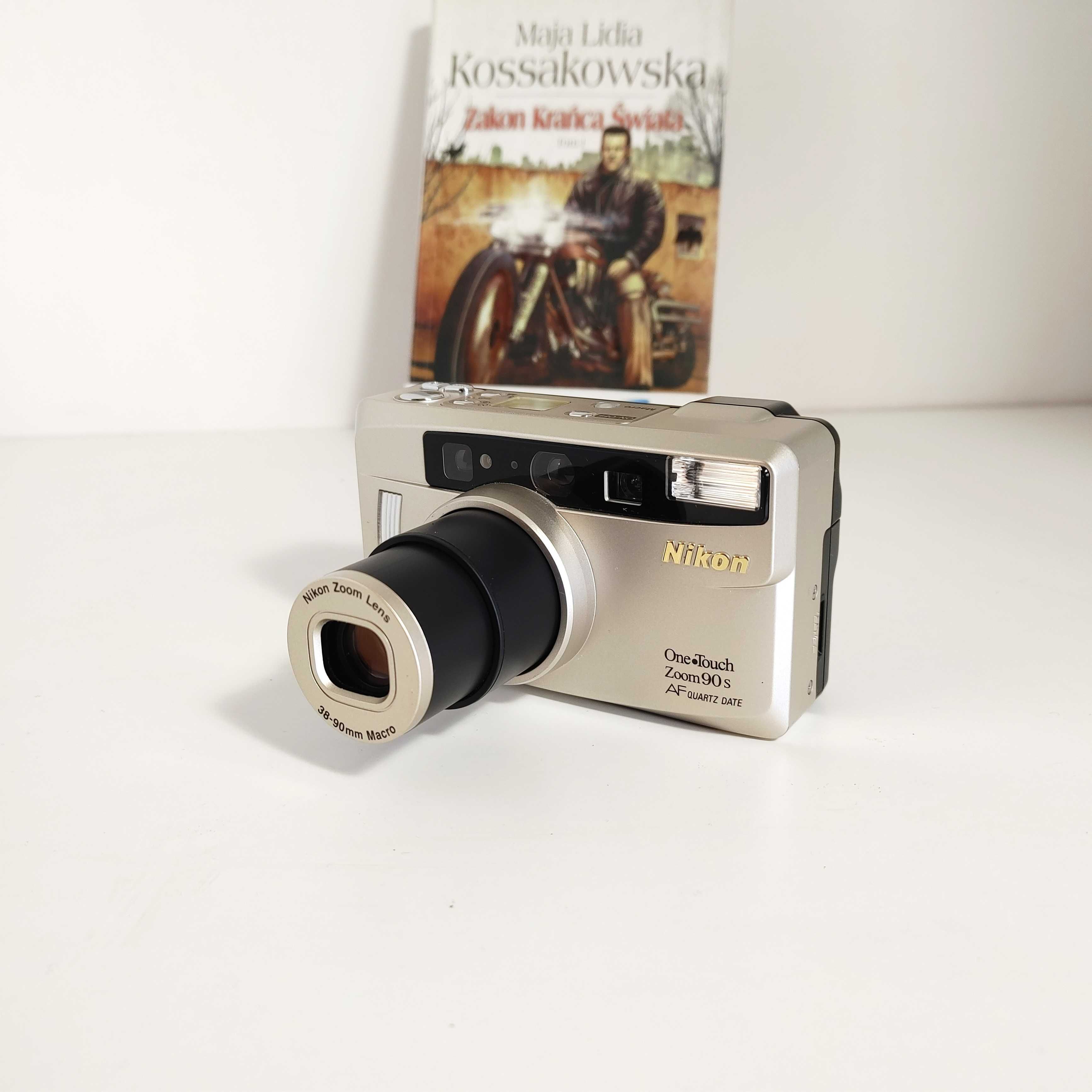 WYJĄTKOWY Kompaktowy aparat analogowy NIKON One Touch Zoom 90s AF