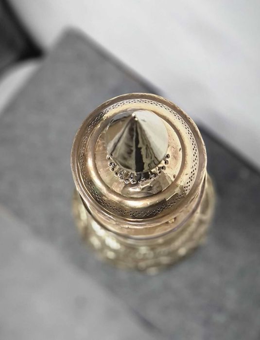 Abajur decorativo artesanal, estilo Médio Oriente, início do século XX