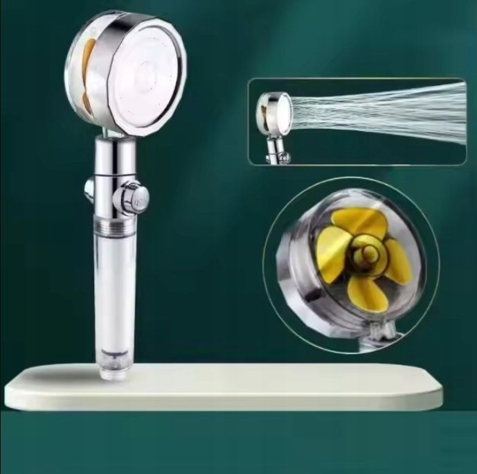 Słuchawka Prysznicowa Z Turbiną + Wężyk + Filtr Zestaw 3W1 360 Smart