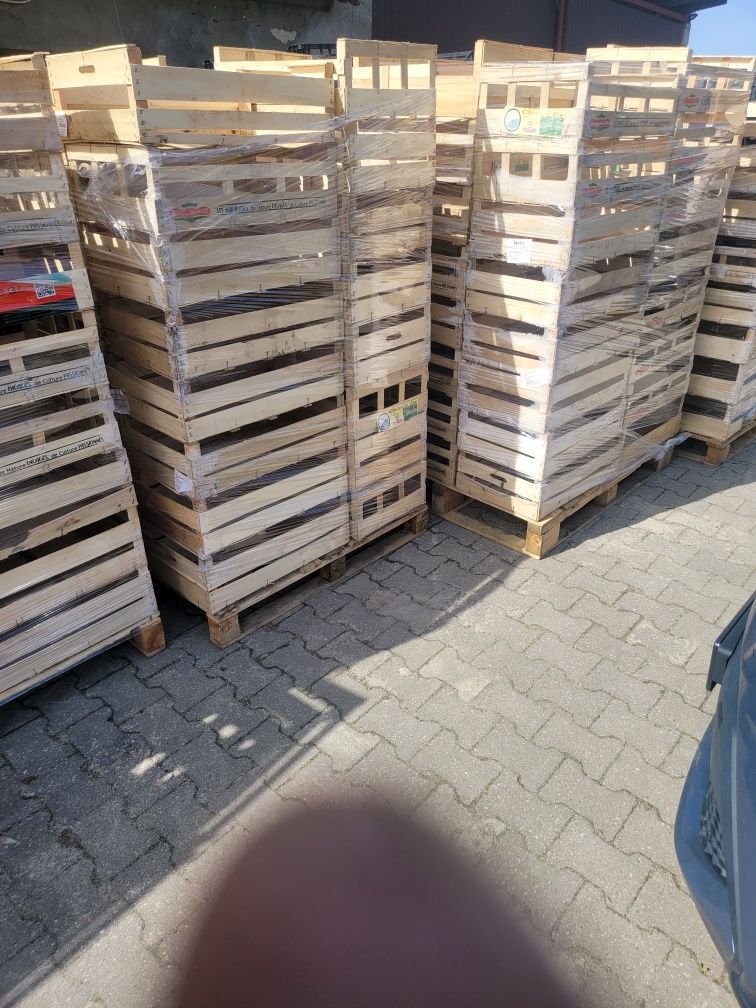 Skrzynki drewniane i plastikowe 60x40x20cm