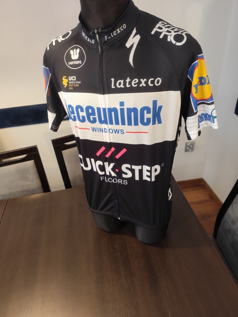 Nowa koszulka kolarska Soudal Quick-Step fajna na rower rowerowa