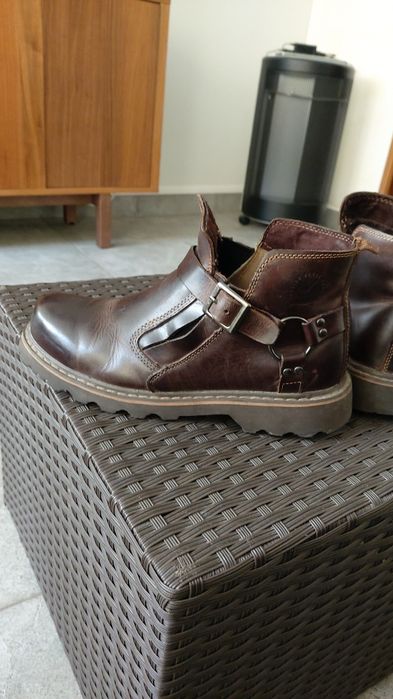 Botas de pele tam. 41,5/42 (tam. 8.5 US)