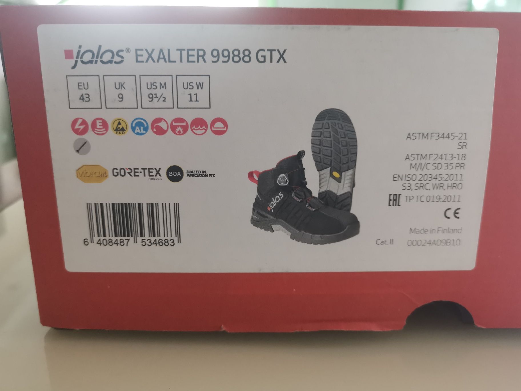 Buty ochronne JALAS EXALTER  9988, rozm.43
