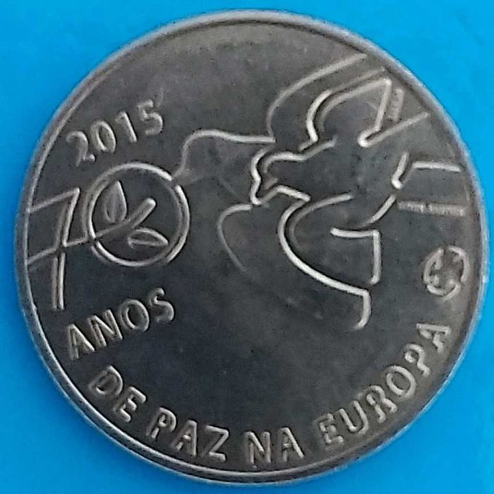 2,50  Euros de 2015,  Portugal, 70 Anos de Paz na Europa