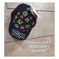 Nowa Czapka Minecraft rozm 52 czapka z daszkiem 104/110 minecraft